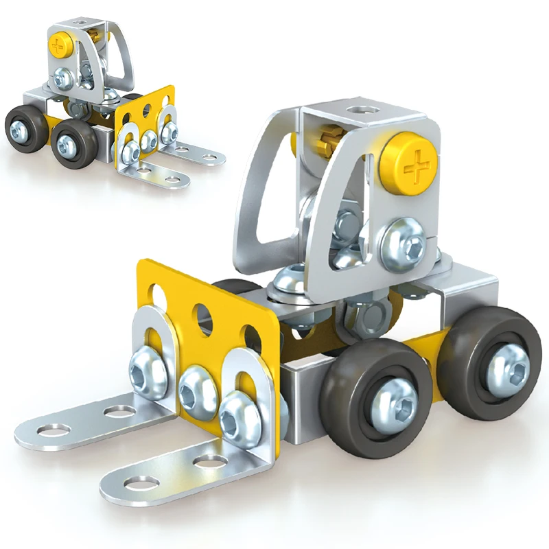 Стальные блоки для мальчиков 3D пазлы металлические игрушки мини строительные