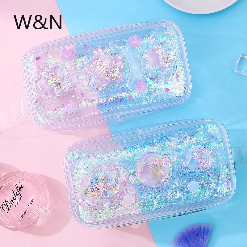 Прозрачная Фотосумка из ПВХ с сыпучим песком милая сумка масляной большой