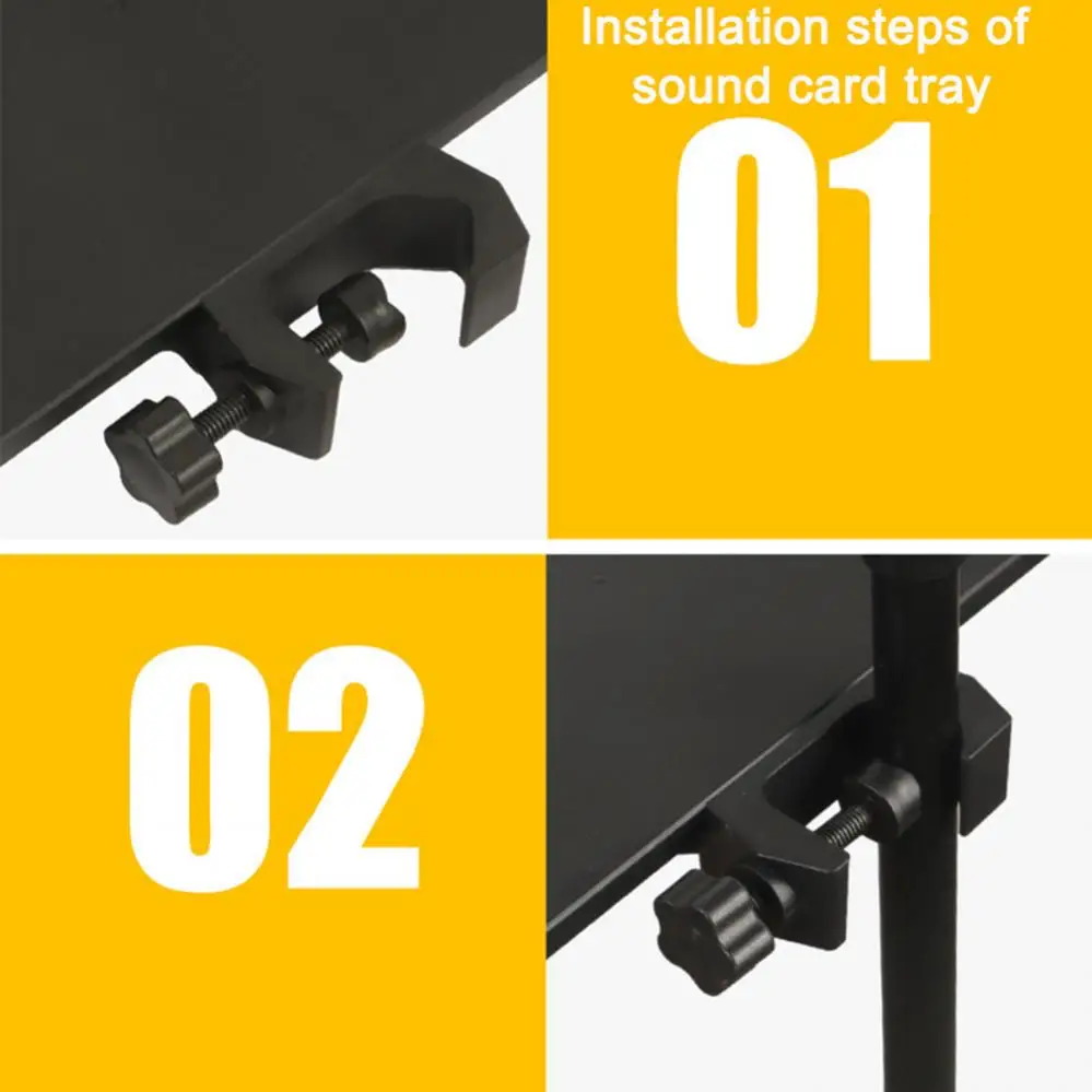 sound card tray live microphone plastic stand threaded clamp clip fit for tripod bracket accessories mobile phone bracket free global shipping