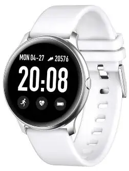 KW19 спортивные часы для apple watch, для женщин, смарт-браслет, для мужчин, фитнес-браслет, mp3 камера, часы, умные часы - Цвет: Белый