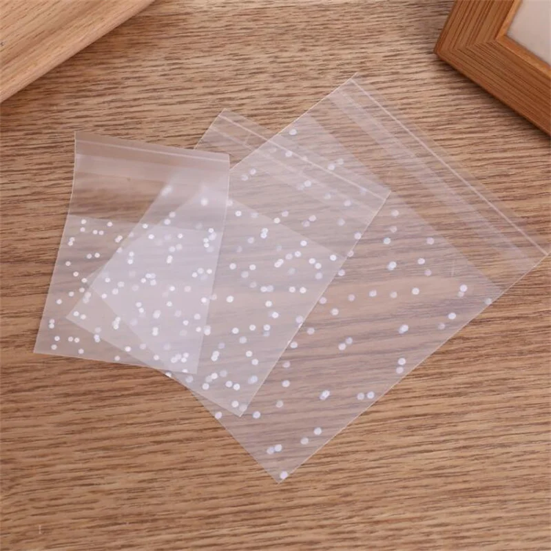 100PCS Transparent Bags Sachets Pouch For DIY Imitation Jewelry Small Businesses Candy Bar Packaging Storage Organizer Supplies