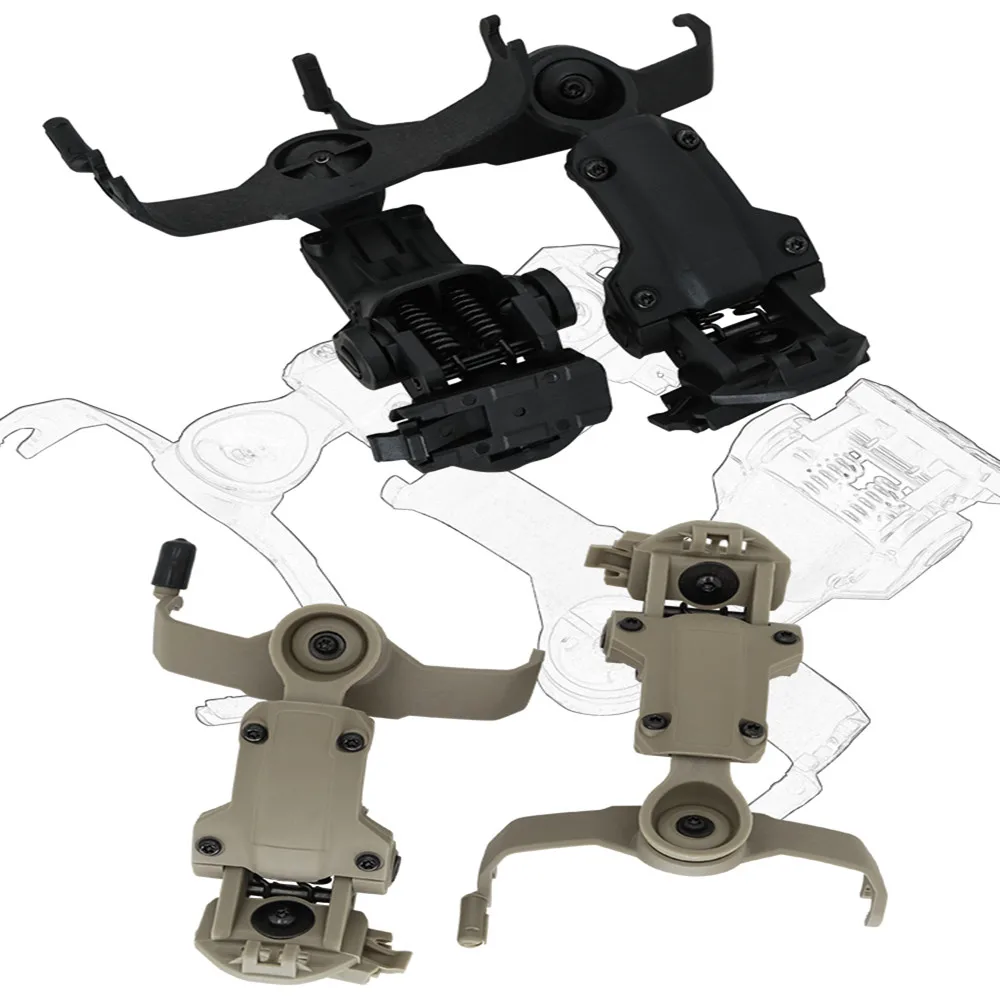 ARC rail adapter, compatible with COMTAC II III tactical shooting noise reduction outdoor hunting tactical sports helmet