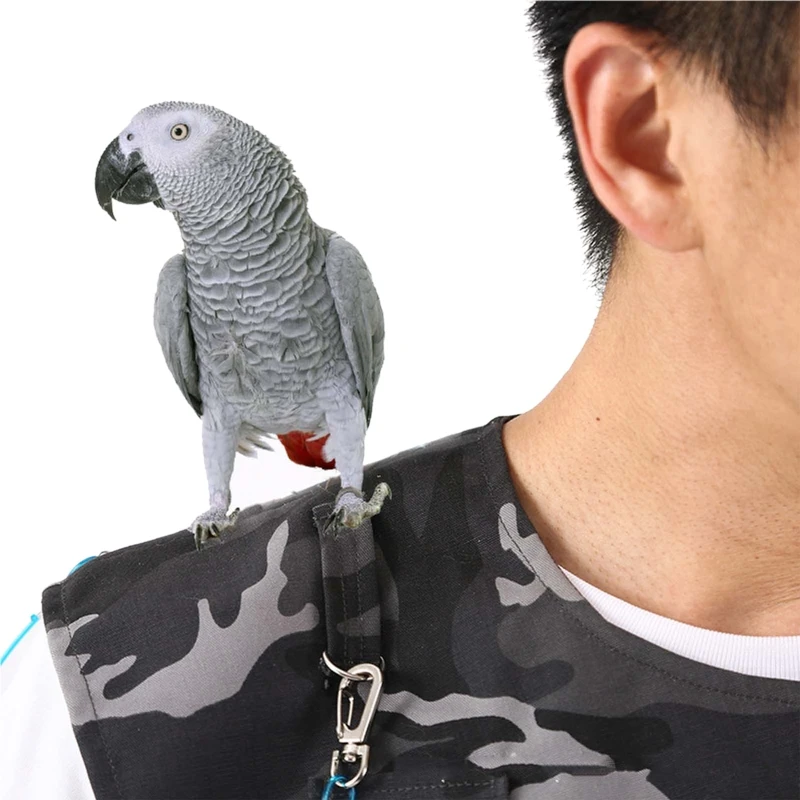 

4pcs Parrot Shoulder Protector Hang Bird Multi-Functional Pet Diaper Shawl