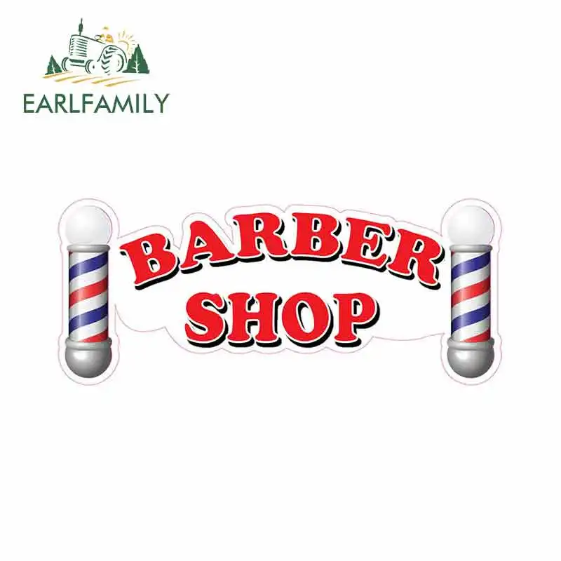 

EARLFAMILY 13cm x 5.5cm for Barber Shop Concession Restaurant Food Funny Car Stickers Vinyl Windshield RV VAN Car JDM Graphics