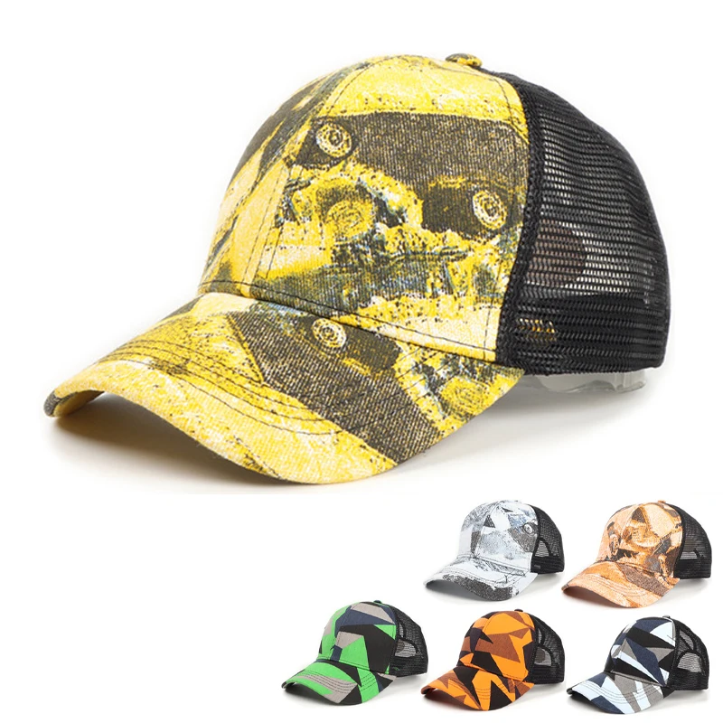 Модная индивидуализированная треугольная сетчатая Кепка забавного цвета для