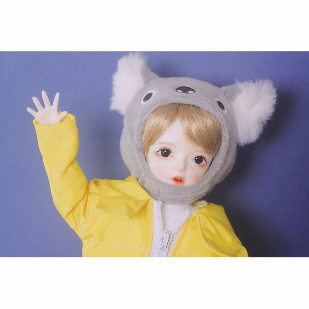 

Bybrana 1/4 1/6 Size Doll For Cute Rabbit Hat Frog Hat Plush Hat Photo Props Doll Accessories
