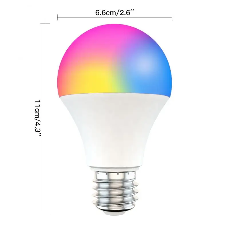 Умсветильник лампа B22 E27 с Wi Fi светодиодная RGB функцией таймера и регулируемой