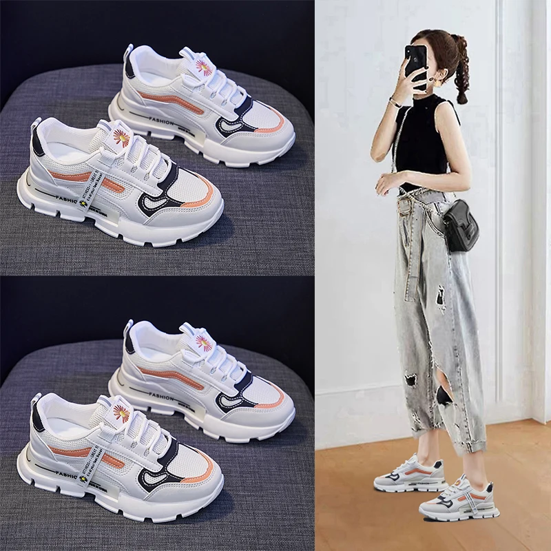 

Female Comfortable Breathable Casual Tennis Shoes Women Sneakers Platform Fashion Spring Mesh Outdoor Running Sports Shoes Woman