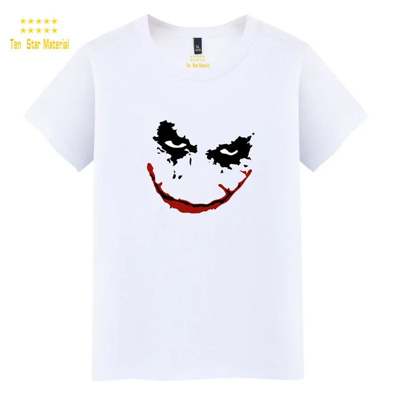 Размера плюс одежда для женская летняя обувь Топ белая футболка в стиле Джокер