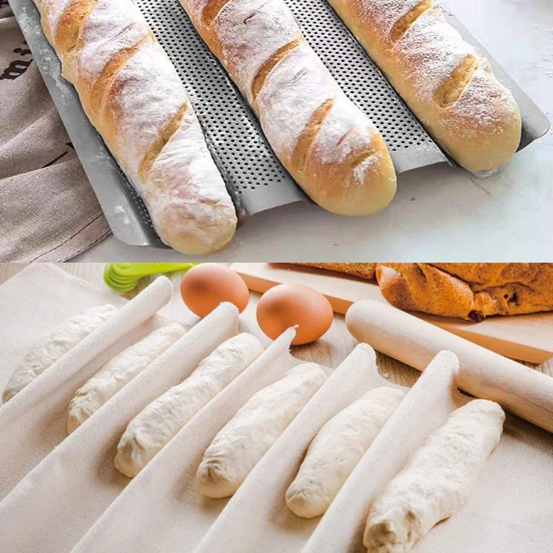 

Linen Dough Towel Linen Cloth for Bread Fermentation Baking Fermentation Baguette Mat Baguette Baking Tray Kitchen Accessories