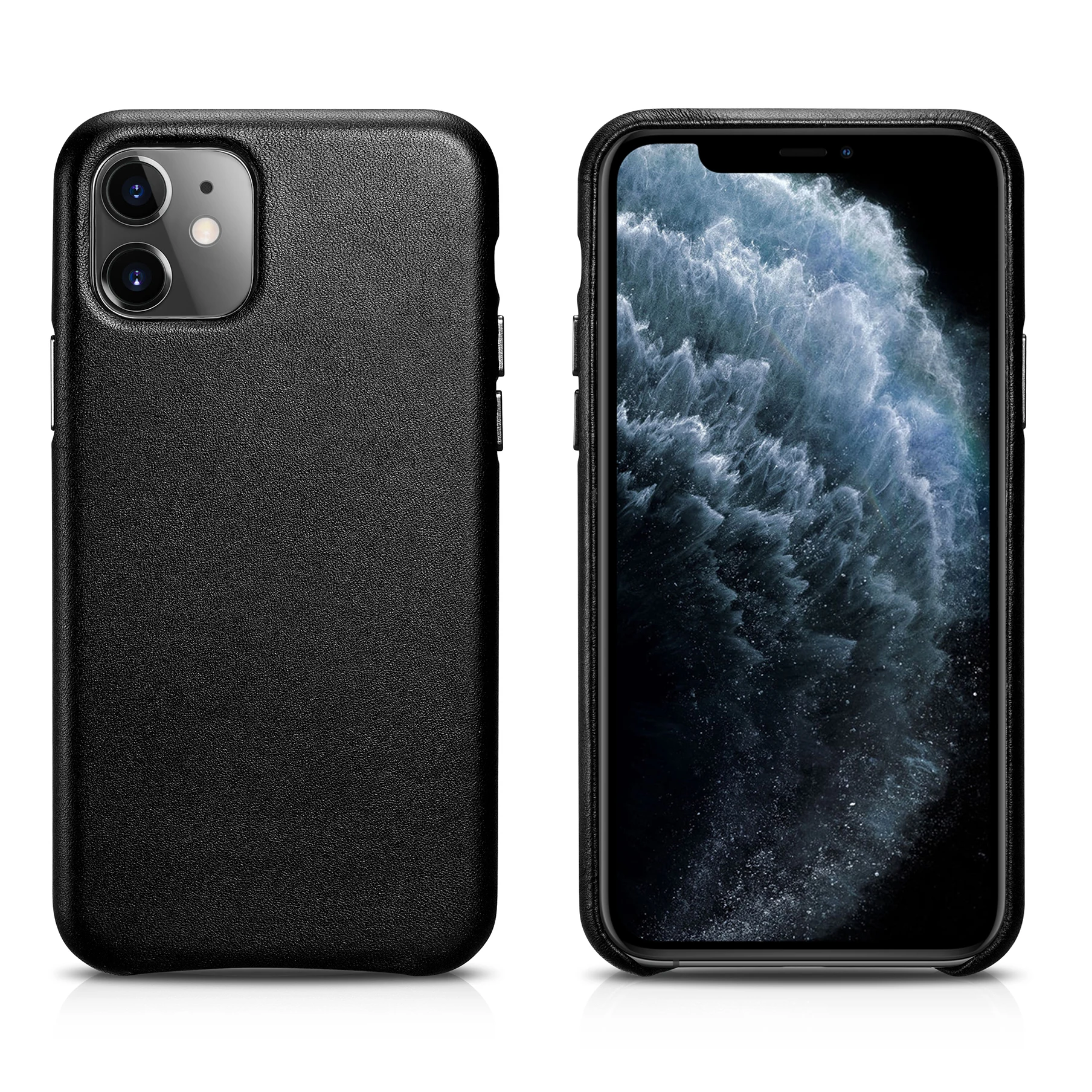 Оригинальный кожаный чехол ручной работы для iPhone 11 винтажная задняя крышка из