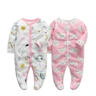 Одежда для малышей с длинными рукавами, хлопковые трусики для малышей одежда для малышей комбинезон, костюм с мультяшным принтом ropa bebeна возраст 3, 6, 9, 12 месяцев, Одежда для новорожденных и Для мальчиков и девочек одежда для детей