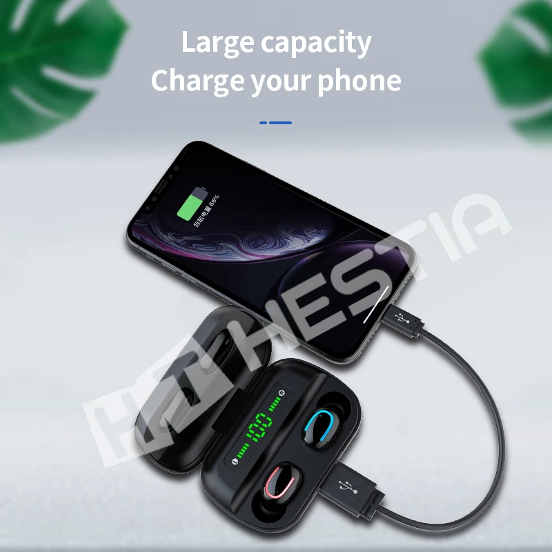 HBQ Q32, Bluetooth наушники, TWS, беспроводные наушники, наушники True Blutooth, Bloototh, гарнитура Bleutooth 5,0, наушники для IPhone