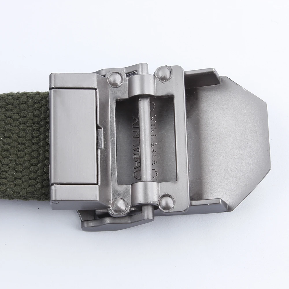 

UMBRELLA Official Authentic Outdoor Canvas Belt High Quality Alloy Tiger Pattern Belt Buckle Adjustable Men's Canvas Belt