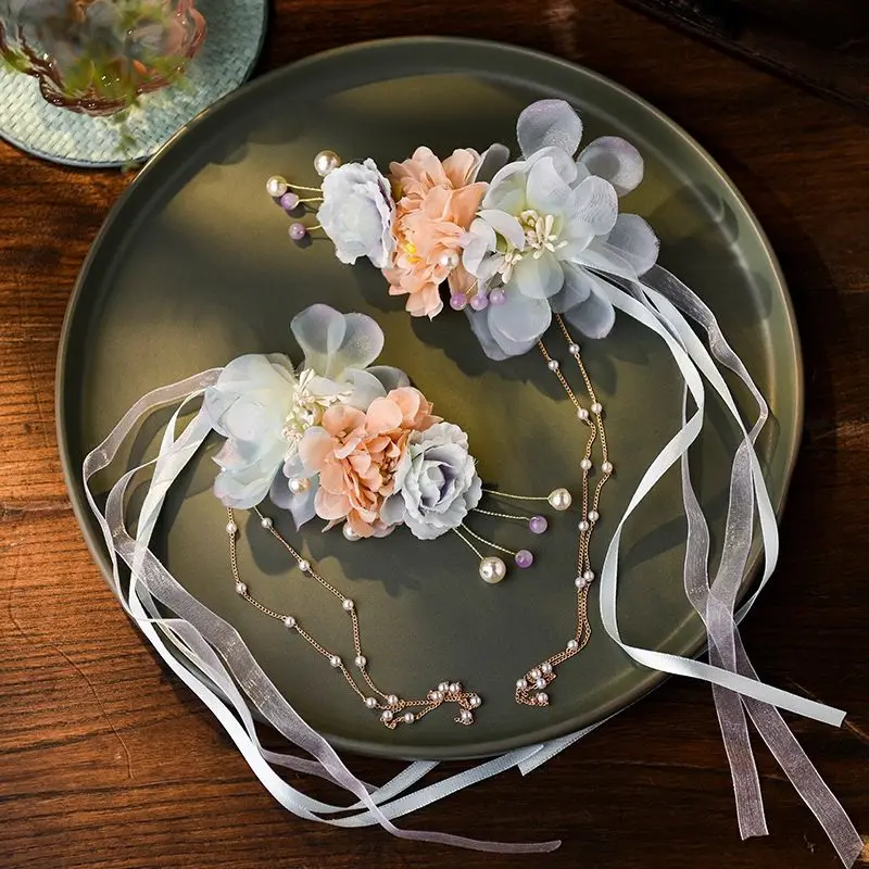

Flower Hair Clip Chinese Hanfu Hair Accessory Hairpin with Long Tassel Luxury Hairgrips Hair Pin Copsplay Women Christmas Gift