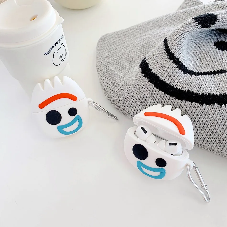 3D чехол для наушников для Airpods Pro Чехол Силиконовый Медведь Кролик поросенок Мультяшные наушники/Earpods чехол для Apple Air pods Pro 3 чехол кошка