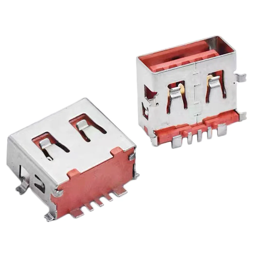 

Разъем USB 5P, гнездовой разъем высокого напряжения, 10 мм, четыре фута, полностью паста, оранжевый пластиковый сердечник, гнездовой разъем USB для быстрой зарядки