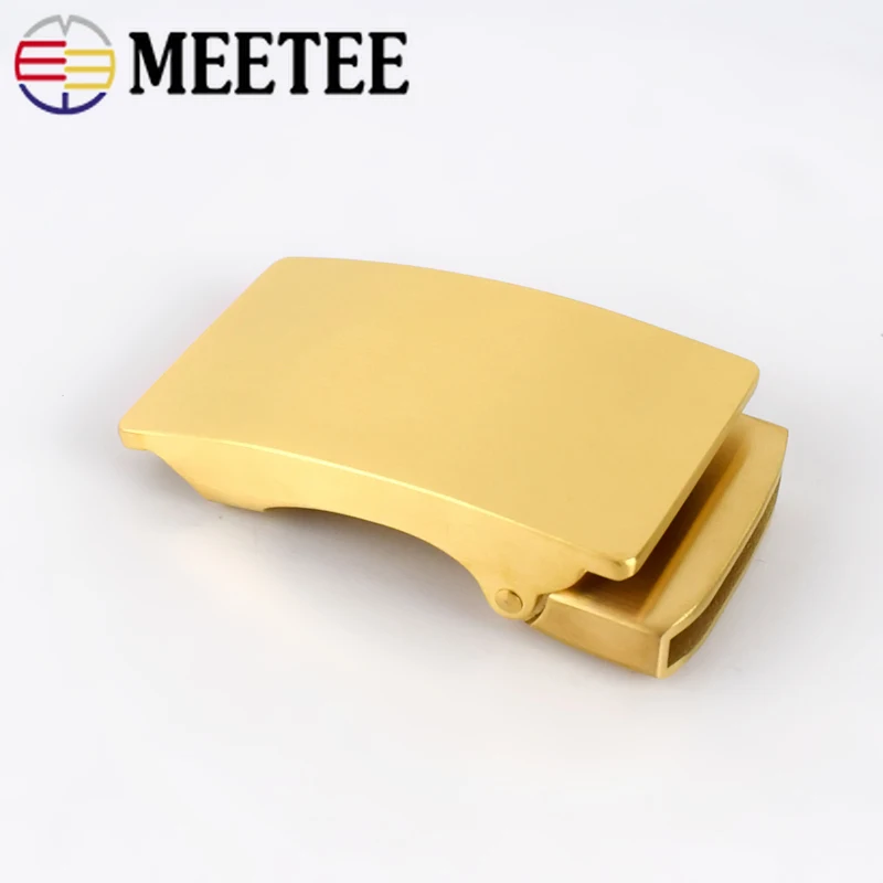 Meetee 1 шт. 36 мм Мужская пряжка для ремня из нержавеющей стали без зубцов