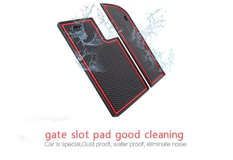 Anti-Dirty Pad For Toyota Camry 2012-2017 7 Gen XV50 Altis Aurion 50 MK7 Door Groove Gate Slot Coaster Anti-Slip Mat |