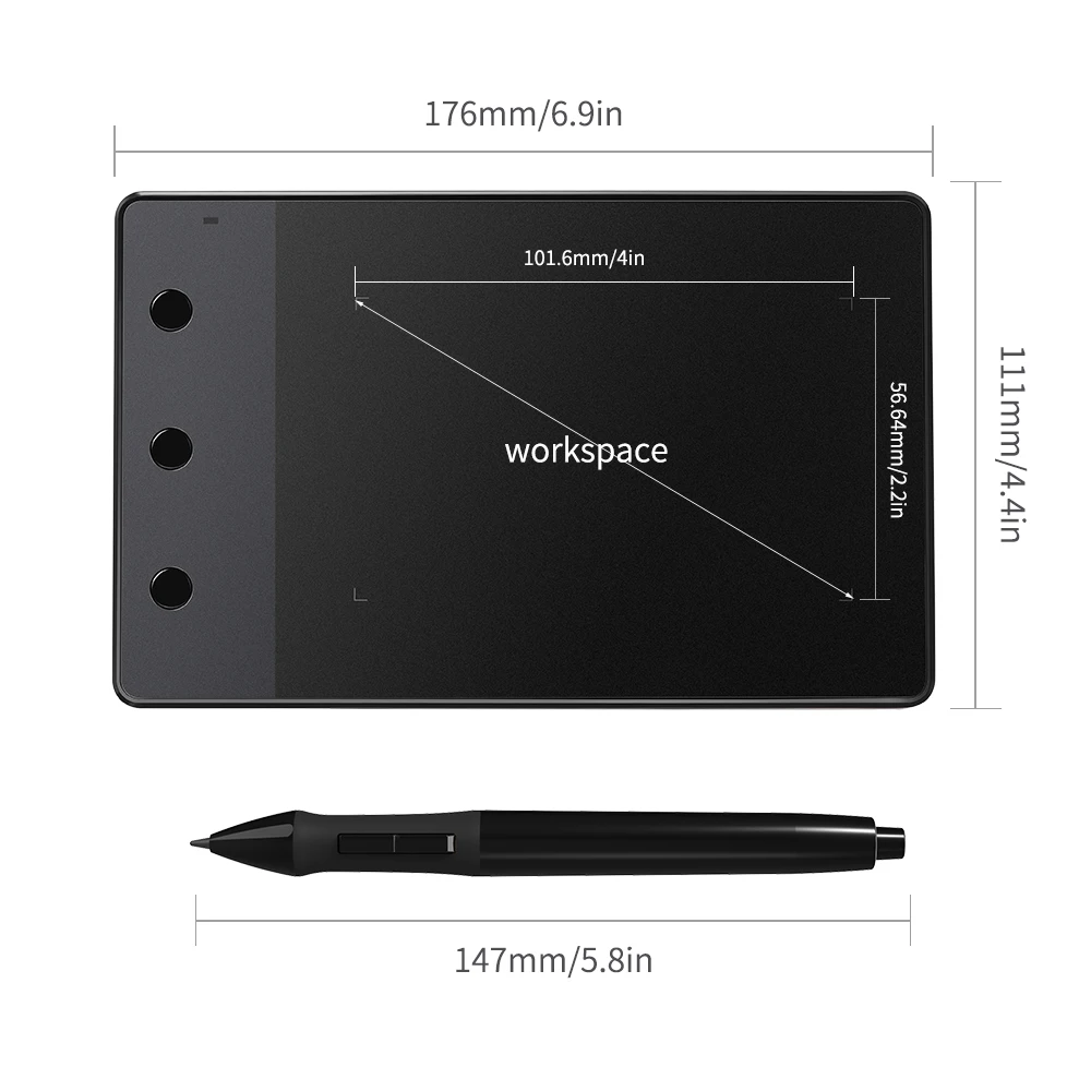 Планшет Графический Huion H420 для рисования 4x2 23 дюйма|Цифровые планшеты| |