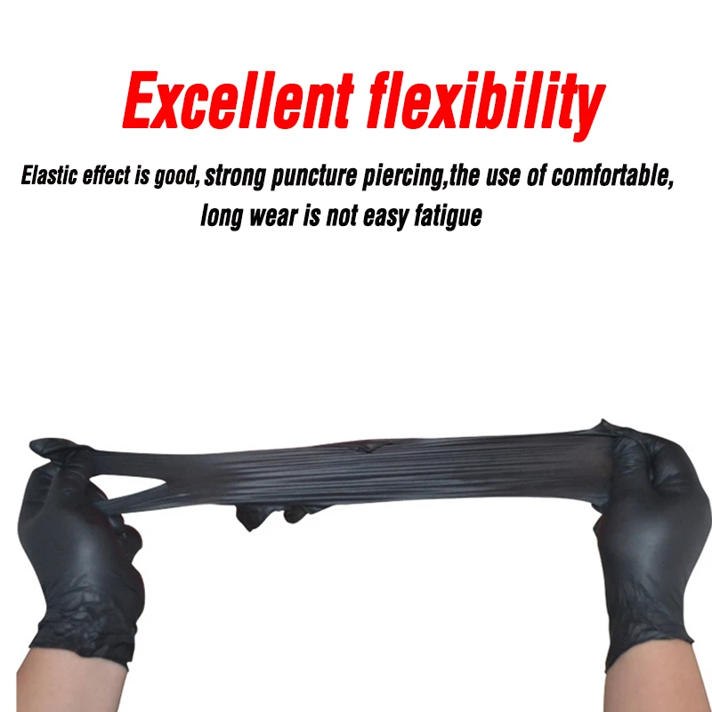 100 шт XL одноразовые латексные перчатки универсальные нитриловые лабораторные