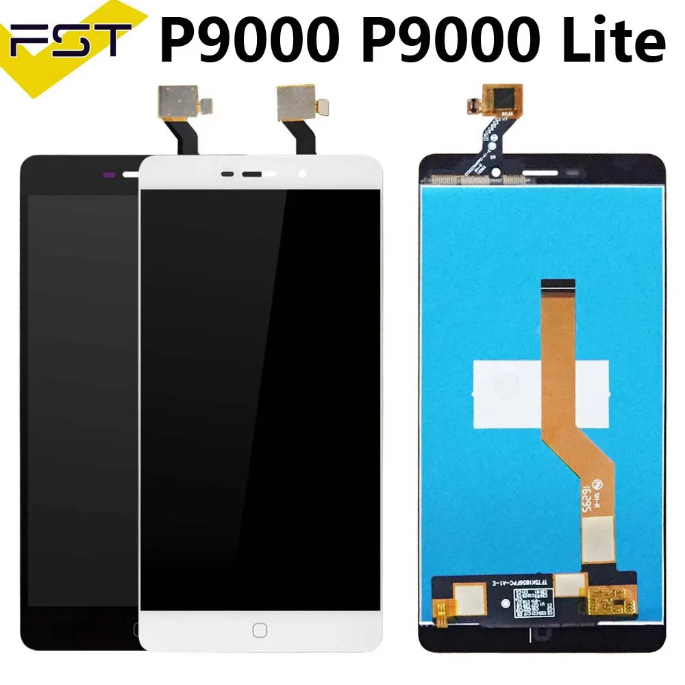 Для Elephone P9000 ЖК дисплей Дисплей с кодирующий преобразователь сенсорного экрана в