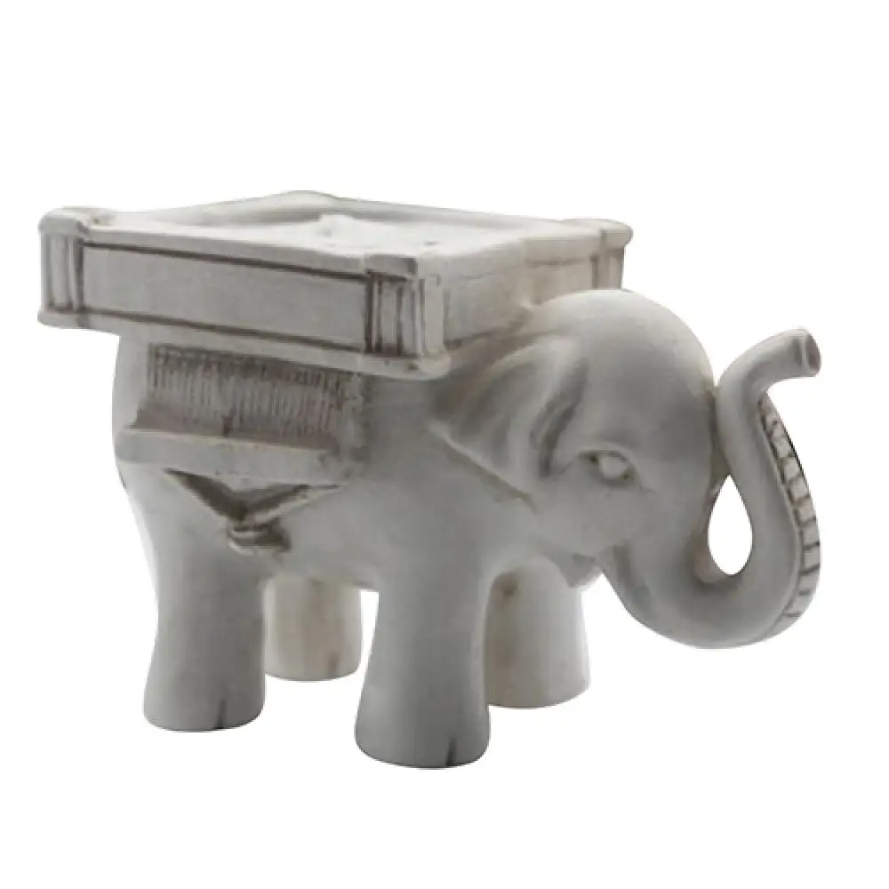 

Retro Lucky Elephant Tea Light Candle Holder Candlestick Wedding Favor Home Decor Festive Event Scene Decoration Resin Material