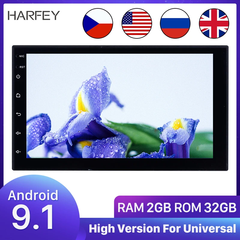 Автомобильный мультимедийный плеер Harfey универсальная система на Android 9 1 с 7