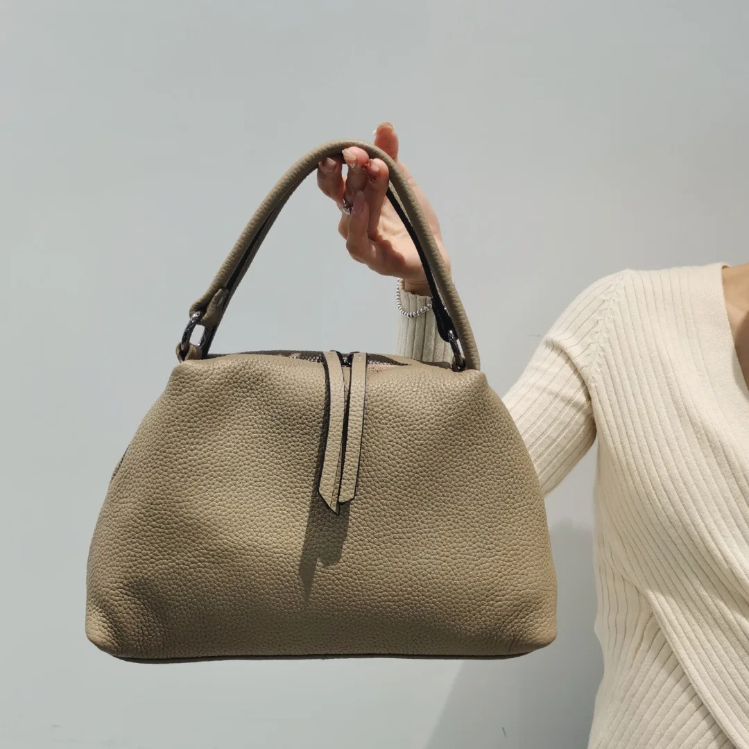 Сумка-тоут San Maries женская из 100% натуральной кожи мягкий саквояж на плечо