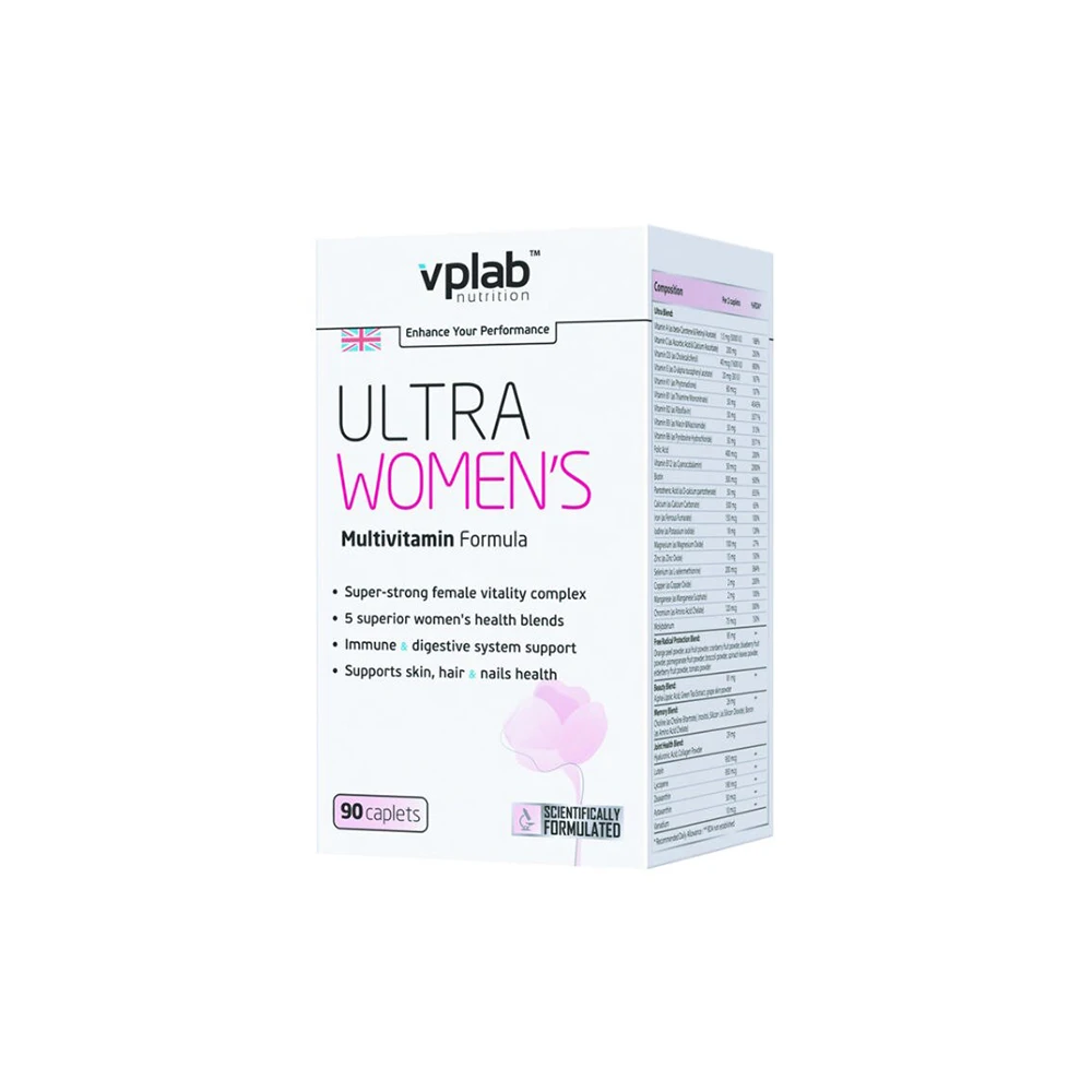 Женские витамины VPLab Ultra women's 90 таблеток Великобритания 30 порций | Спорт и