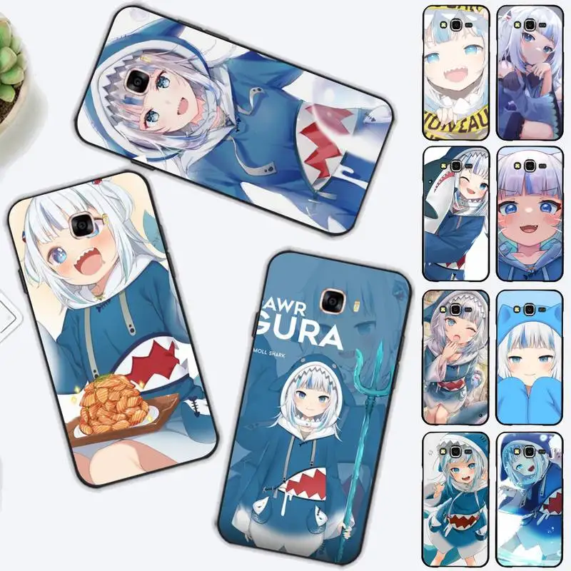 

FHNBLJ Gawr Gura Hololive Girl Phone Case for Samsung J4 plus J2prime J5 J6 plus 2016 J7 8 core 2017