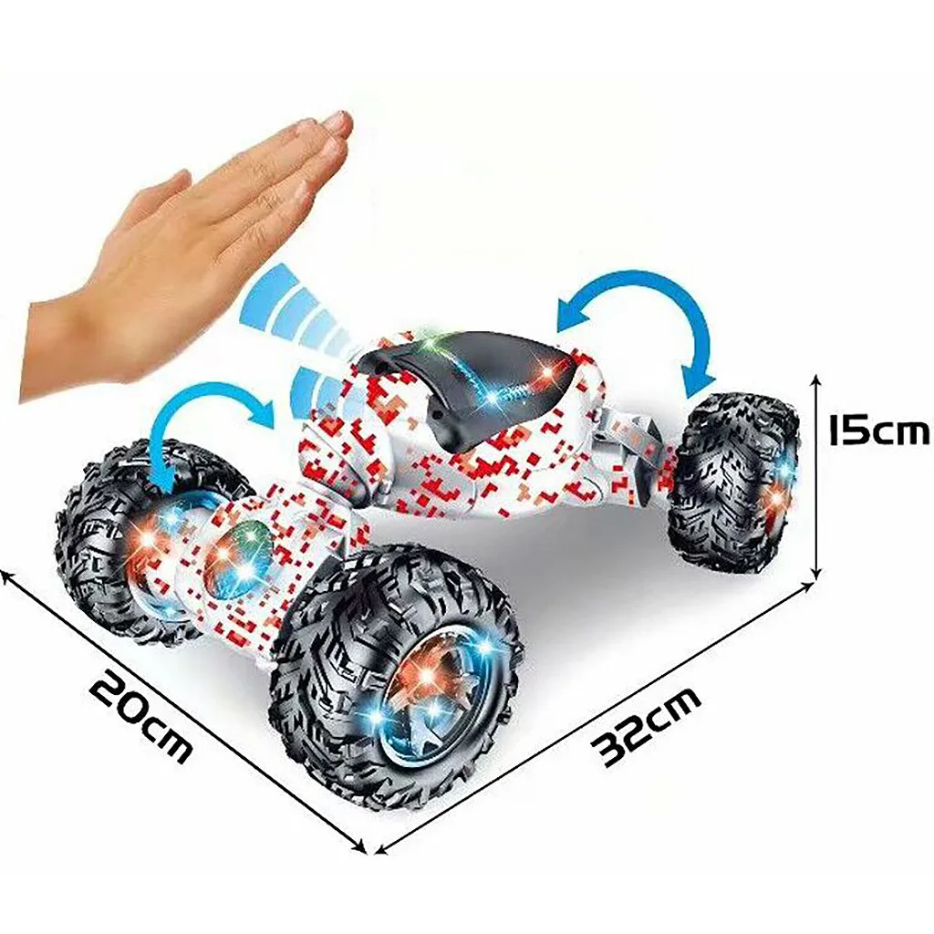 

Rc Car 4wd Radio Control Stunt Car Gesture Induction Twisting Off-road Vehicle Light Music Drift Toy High Speed Climbing Rc Car