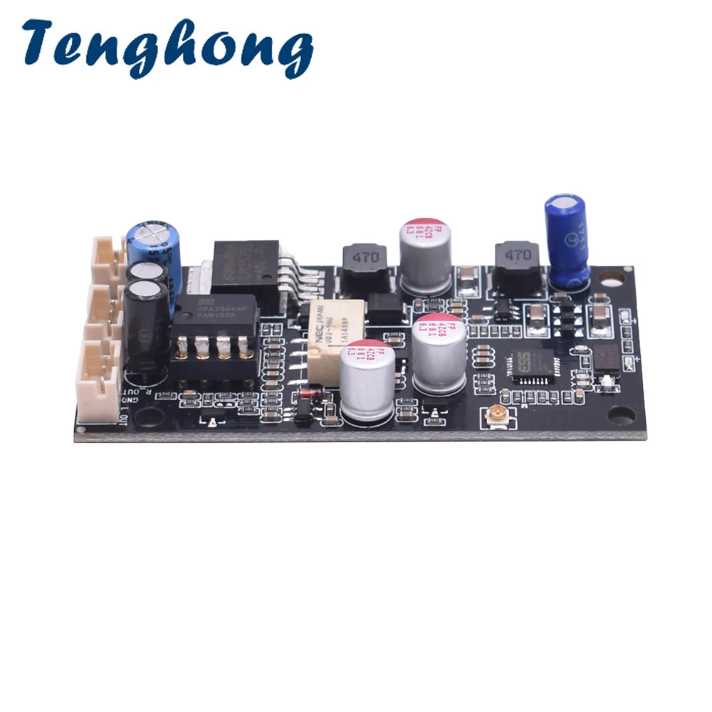 Плата ресивера Tenghong CSR8675 ES9018 I2S беспроводной приемник без потерь ЦАП с антенной 24