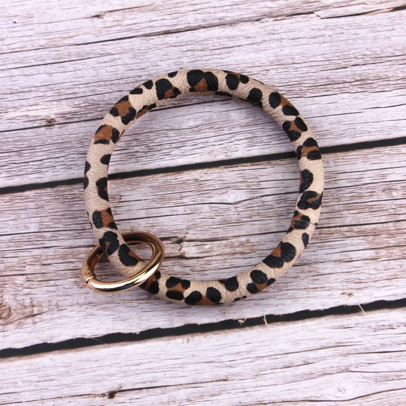 Горячая Распродажа 2019 круглые кожаные ремешки для автомобиля брелок ключей