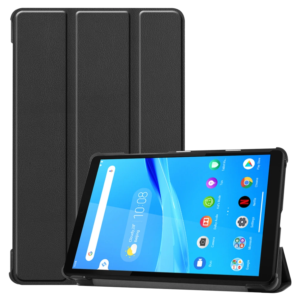 Чехол из искусственной кожи для Lenovo Tab M8 HD TB 8505X трехслойный книжка планшета