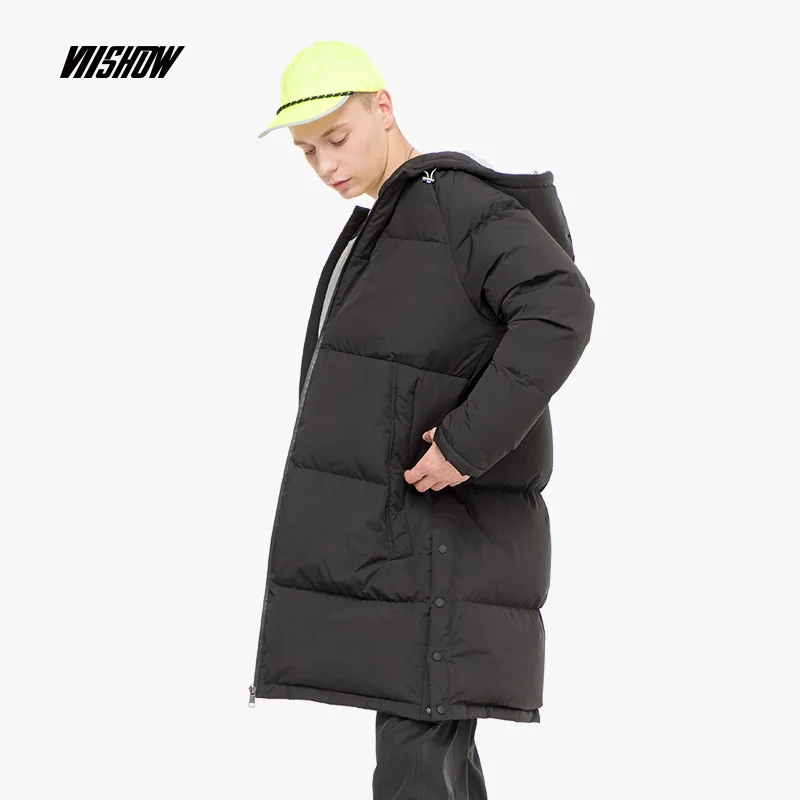 VIISHOW серый утиный пух мужской пуховик брендовая зимняя куртка для мужчин Doudoune Homme