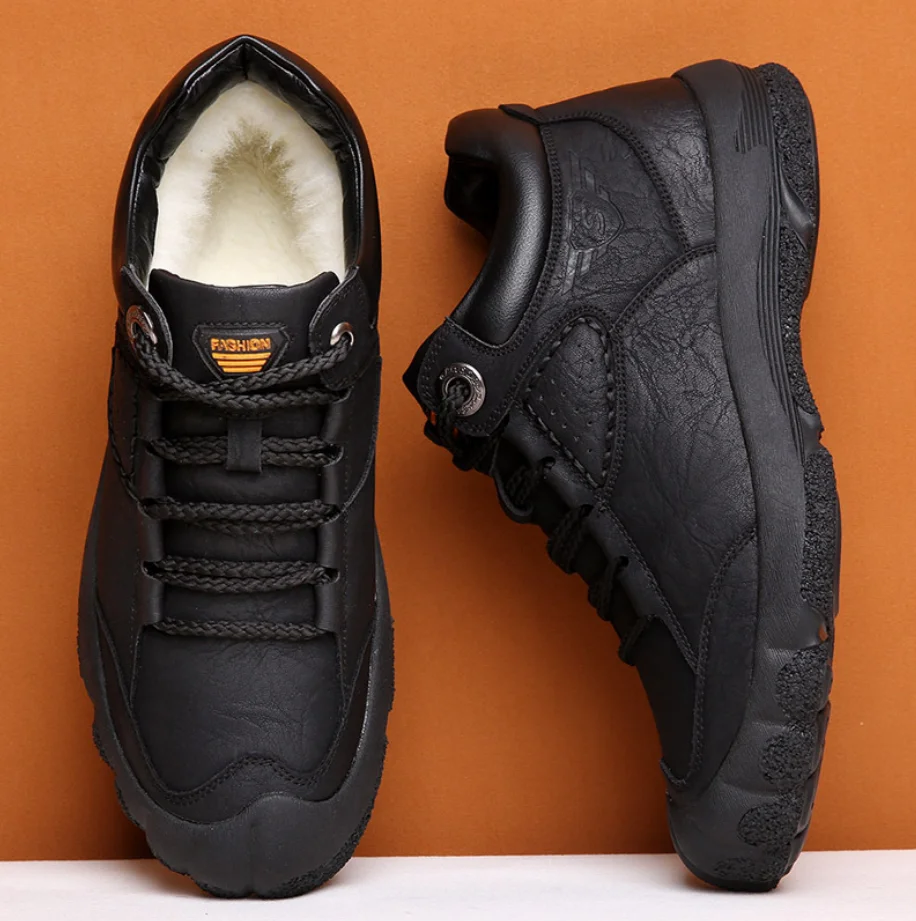 Мужские Водонепроницаемые ботинки плюшевые супер теплые зимние походные