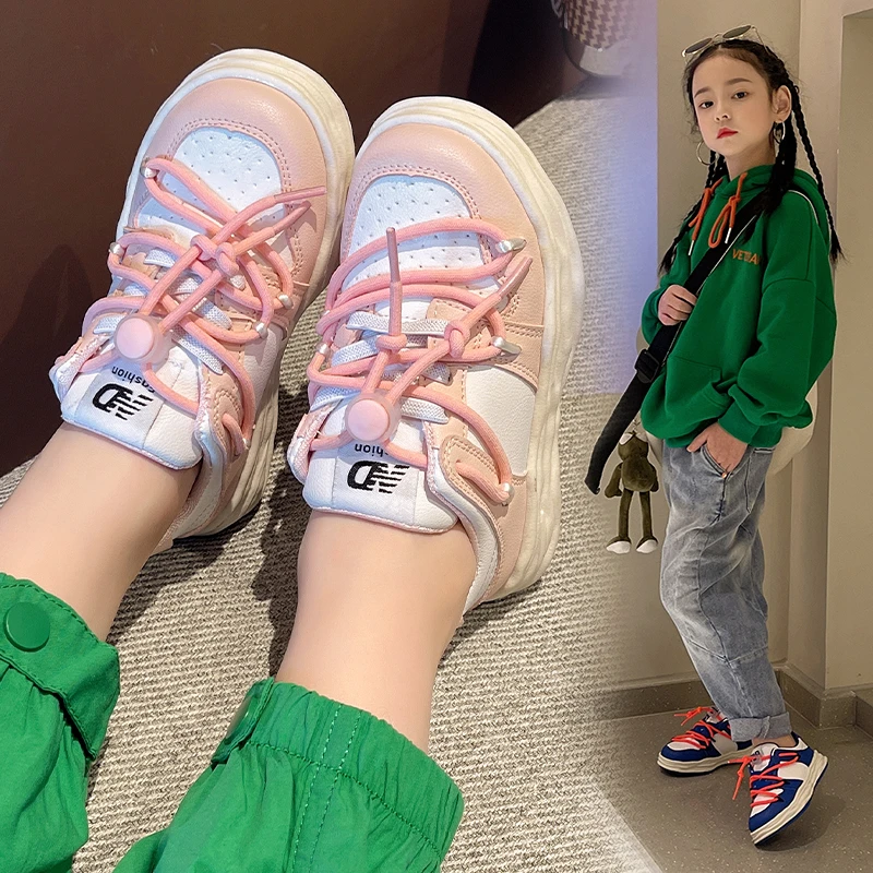 

Kids Shoes Girls Shoes Childrens Sneakers Feshion Casual Outdoor Girls Sport Shoes Soft Bottom Non-Slip Kids Sneakers For Girls