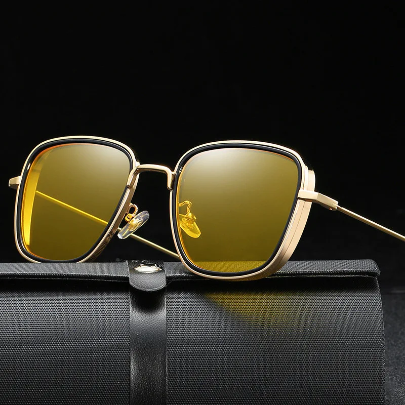 

2021 Retro Metal Frame Sunglasses Men's Outdoor Travel Driving Glasses Women's New Trend Shopping Mirrors