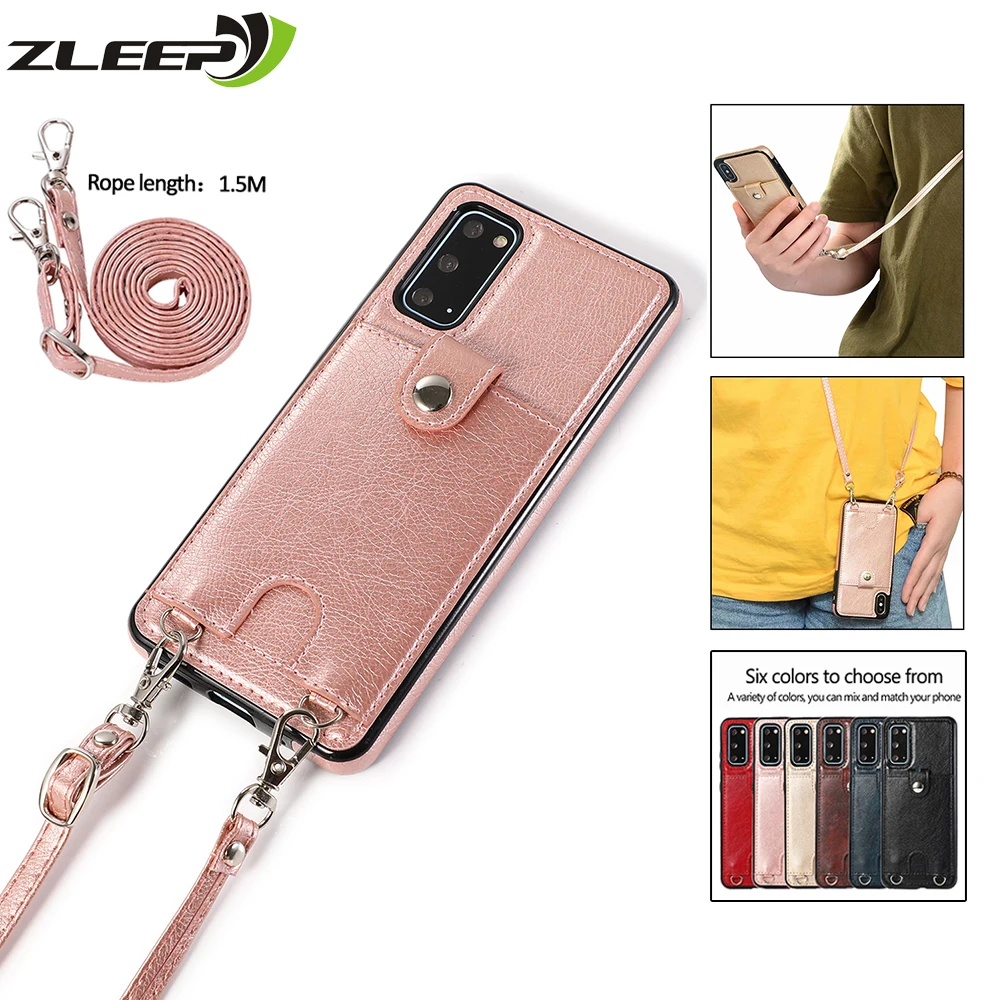 PU кожаный чехол для Samsung Galaxy S20 S10 S8 S9 Note 8 9 10 20 ультра плюс S7 край ремешок Etui