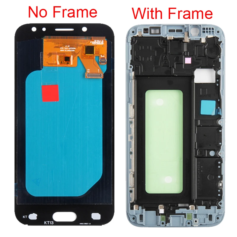 ЖК дисплей AMOLED 5 2 дюйма для Samsung Galaxy J5 Pro 2017 J530F J530FN J530G/DS с рамкой и дигитайзером