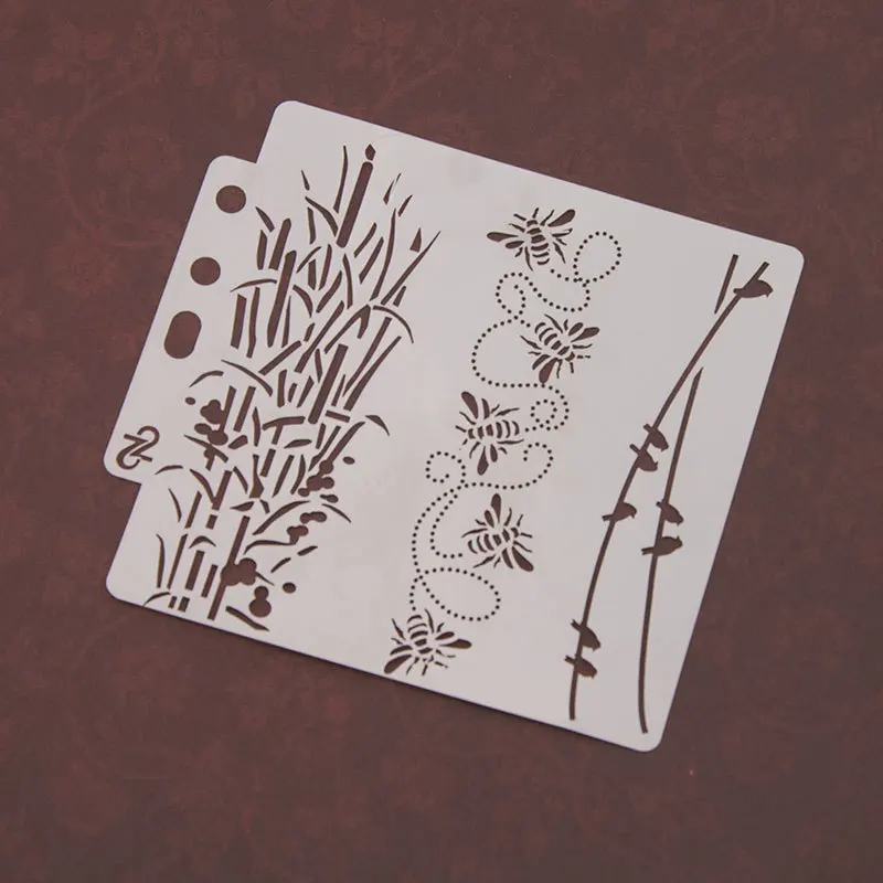 16 шт./лот 14 см трафареты для самостоятельного творчества с изображением бабочки