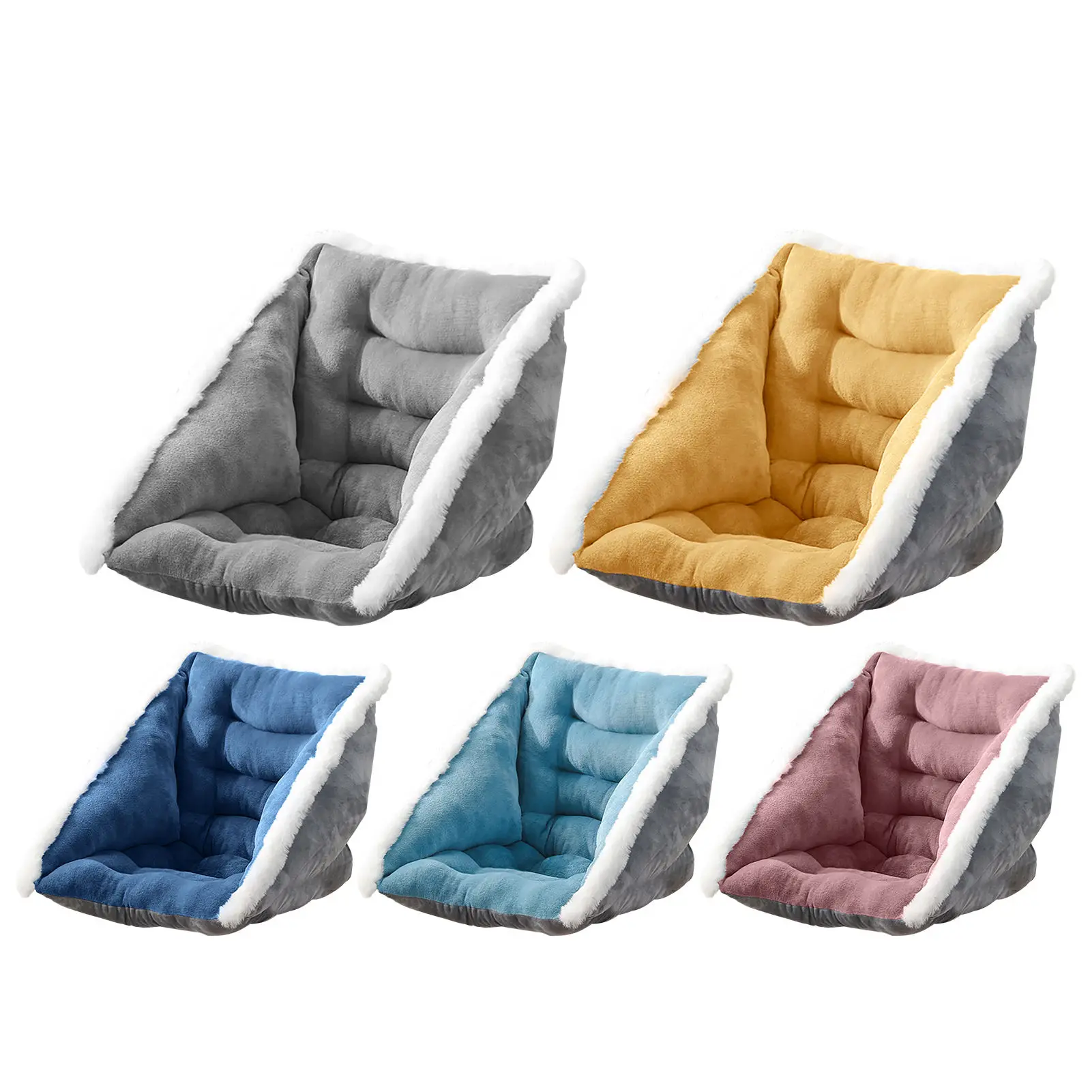

Plush Chair Cushions Shell Decorative Thickened Cashmere One-Piece Seat Cushion Shell Thick Office Chair Cushion Sofa Capable