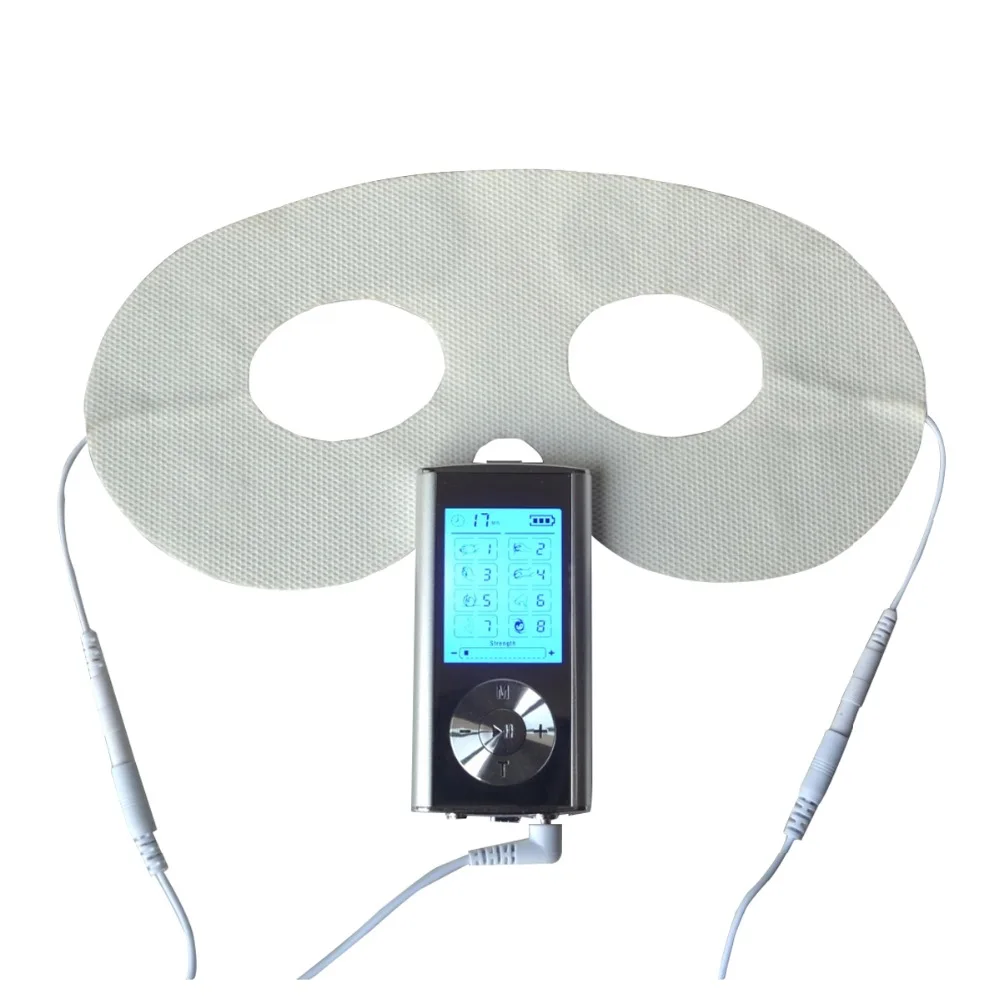 安い 電気8モード多モード十筋肉刺激装置フルボディマッサージと導電性手袋靴下ニーパッドアイマスク