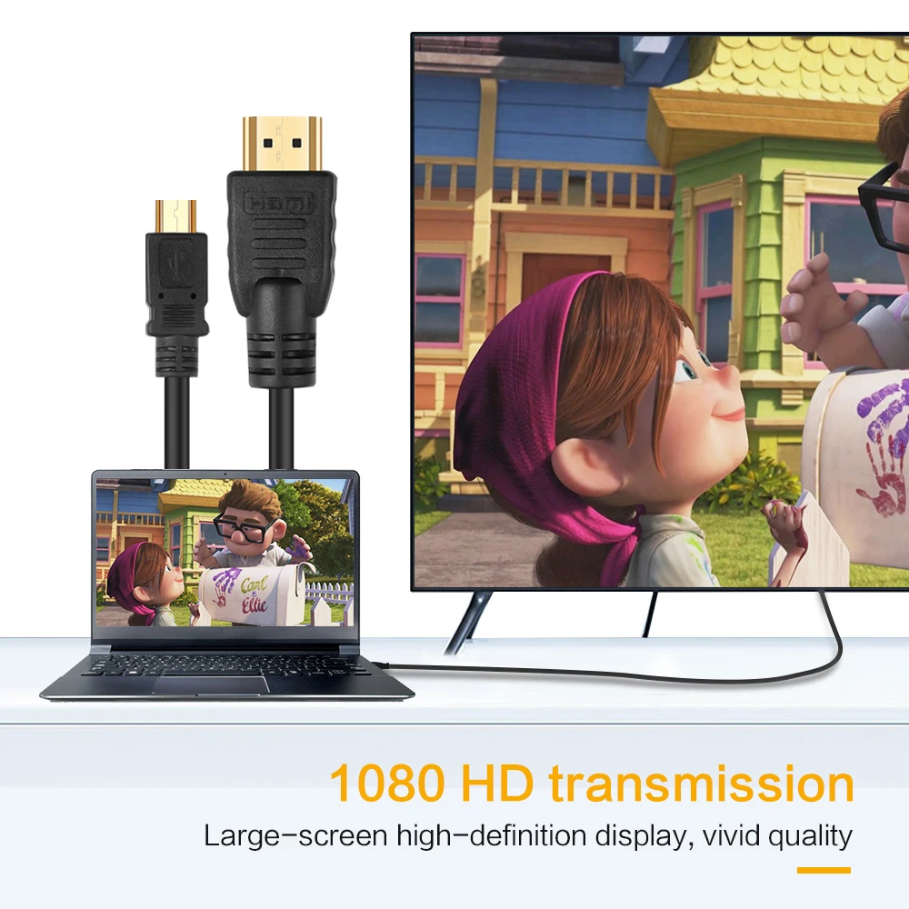 Портативный 1 5 м Micro USB к HDMI-совместимый кабель 1080P HDTV адаптер новейший для Samsung Galaxy