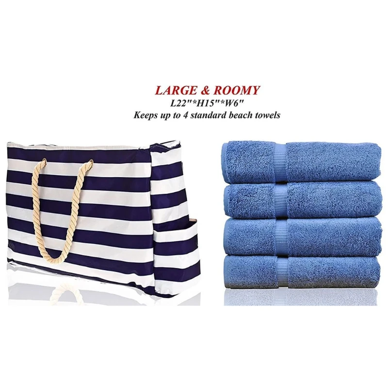 

Portable Beach and Pool Handbags with 100% Waterproof Phone Case and Huge Capacity Convas Bags for Women L41B