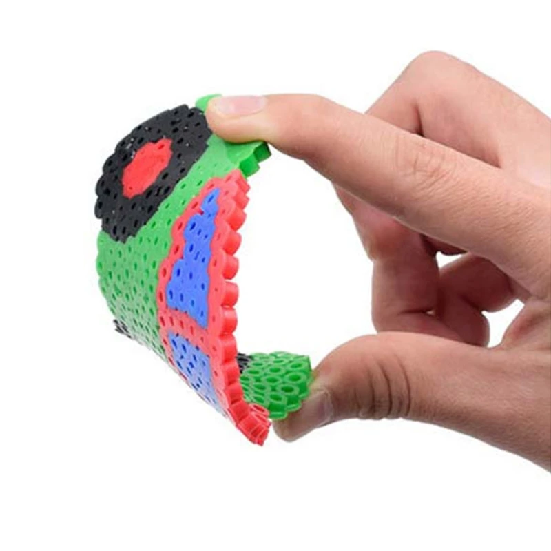 

2.6mm Perler Beads Children Toys with Template+Tweezer Accessories Jigsaw Puzzle MOLD