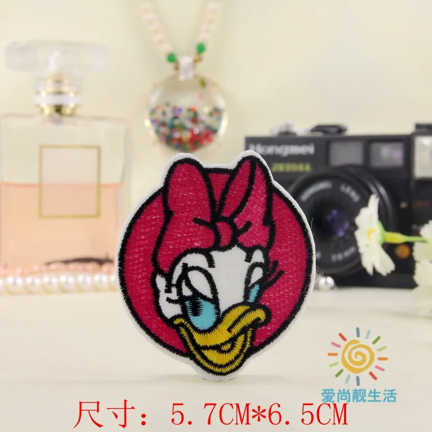 50pcs/lot Embroidery Patches Clothing Decoration Accessories Cute Animals Duck Diy Iron Heat Transfer Applique
