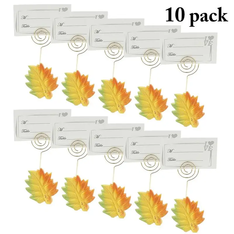 10 шт. кленовый Свадебный прием для вечеринки фотографический зажим стола с