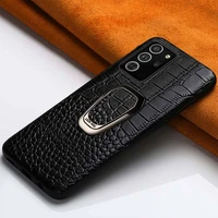 genuine leather mobile phone case for samsung galaxy note 20 ultra note 10 9 8 s10 plus a50 a70 a51 a71 magnetic kickstand cover
